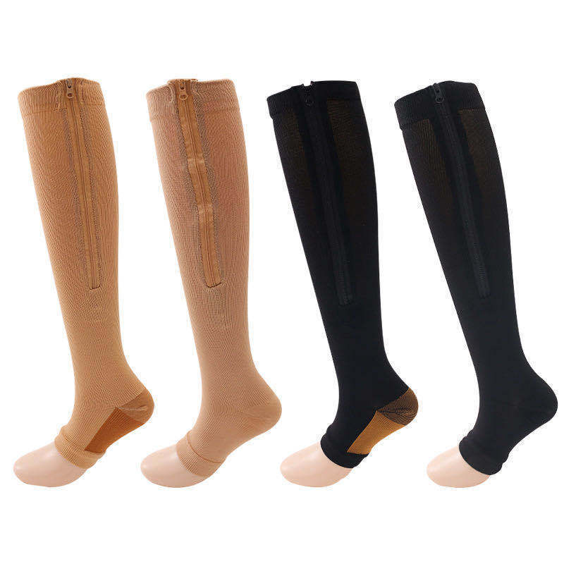 Factory Direct Sales Pressure Socks in Stock, Sports Socks, Compression Socks, Compression Zipper Socks