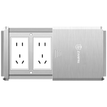 Ground socket invisible stainless steel flat push ten-hole floor waterproof multi-functional ultra-thin five-hole network Gigabit ground socket