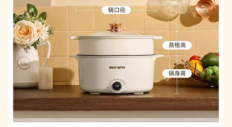 Плиты 德国全自动电火锅一体炒菜电炒锅多功能料理锅蒸煎炒涮不粘快煮锅 Other home