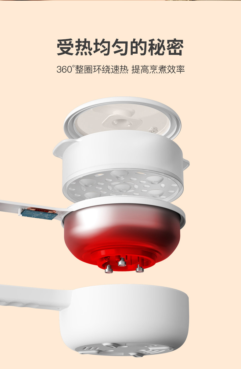Плиты 德国电炒锅一体多功能快煮锅家用炒菜爆炒大功率煎炒蒸煮电热火锅 Other home