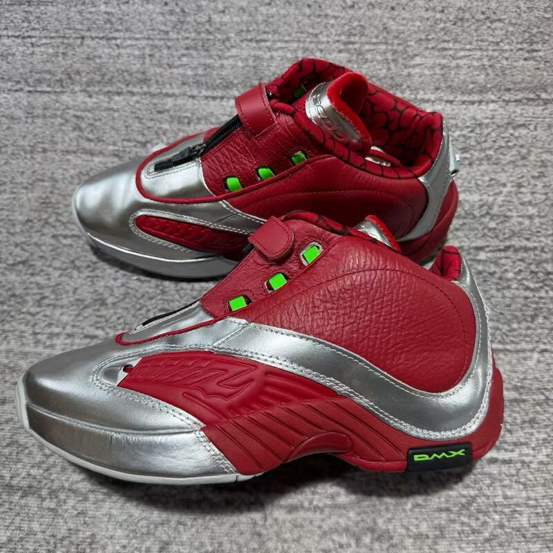 Authentic Reebok Iverson Red and Gray Color Men's Basketball Shoes Gz6897
