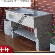 Outdoor courtyard sink outdoor stone wash basin outdoor wash basin marble laundry pool whole stone outdoor balcony