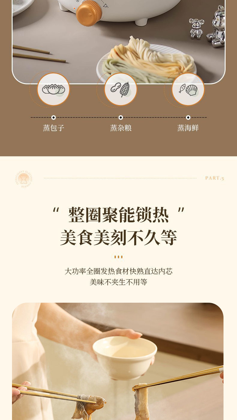 Плиты 德国全自动一体电饭煲智能电煮锅蒸煎炒不粘电热火锅多功能电炒锅 Other home