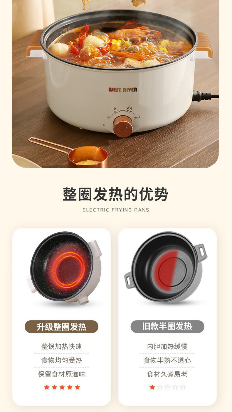 Плиты 德国全自动一体电饭煲智能电煮锅蒸煎炒不粘电热火锅多功能电炒锅 Other home