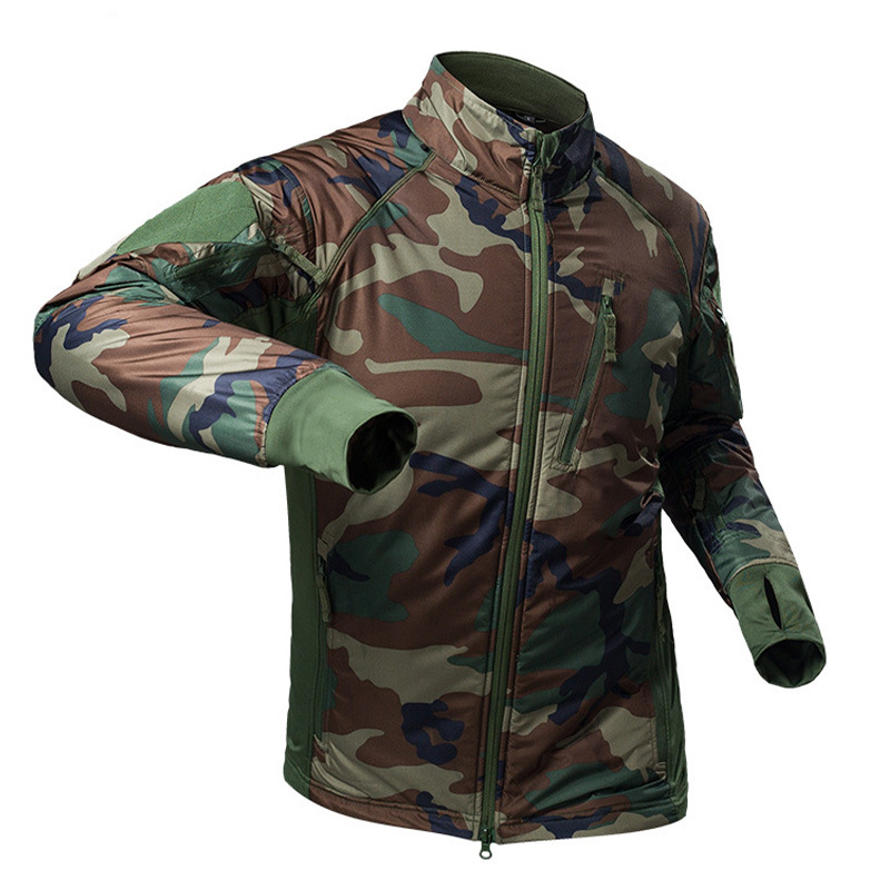 Tzema Outdoor Camouflate Submachine Clothing Plus Suede Light And Warm Clothing Mountaineering Waterproof Riding Jacket Camouflay Tactical Jacket-Taobao