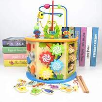 1 and a half children 3 treasure box 1 multi-functional beads 2 early education - 0-year-old boys and girls intellectual toys to stimulate the brain