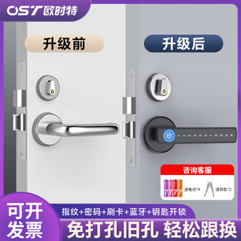 Fire Door Modified with Fingerprint Password Lock, No Need to Drill Holes, Easy to Replace Old Lock with Fingerprint Lock, Special Password Lock for Underground Passages