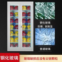 Construction site safety helmet storage cabinet full set of helmet storage cabinet safety helmet storage rack hat display