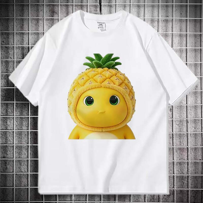 Summer Fruit Milk Dragon Cute Loose T-Shirt for Middle and Older Children, Unisex Student Emoji Pure Cotton Short-Sleeve Quirky Clothing Summer Fruit Milk Dragon Cute Loose T-Shirt for Middle and Older Children, Unisex Student Emoji Pure Cotton Short-Sleeve Quirky Clothing