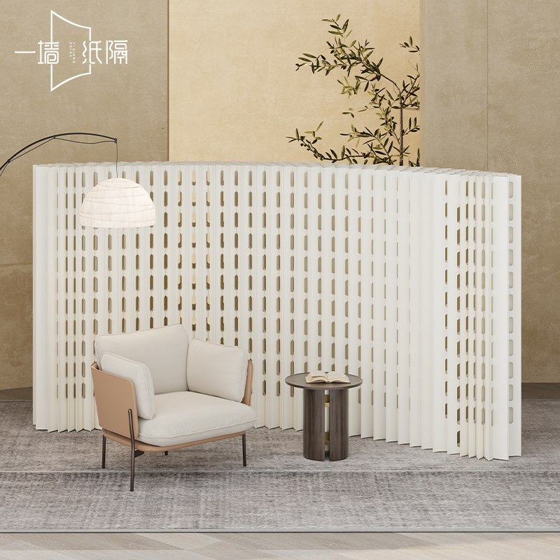 Simple Self-Installation No-Drill Partition Wall Beauty Salon Screen Partition One-To-Two Partition Paper Wall Office Fake Wall