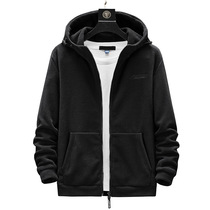 Factory new mens fleece jacket outdoor plus size plus size public version spring and autumn polar fleece cardigan hooded sweatshirt outer