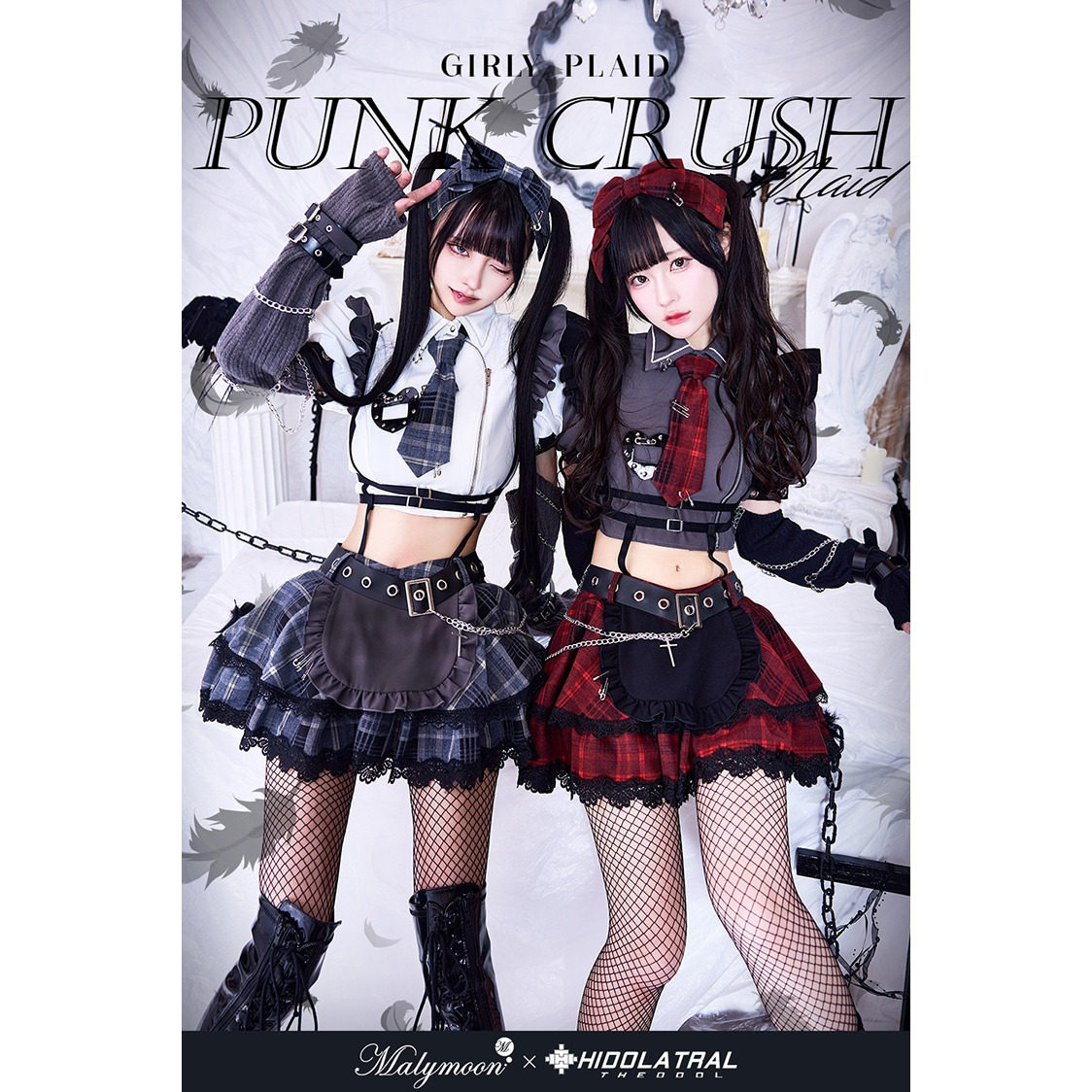 Malymoon×HIDOLATRAL THEODOL パンクメイド レッド 即日発送】ガーリー