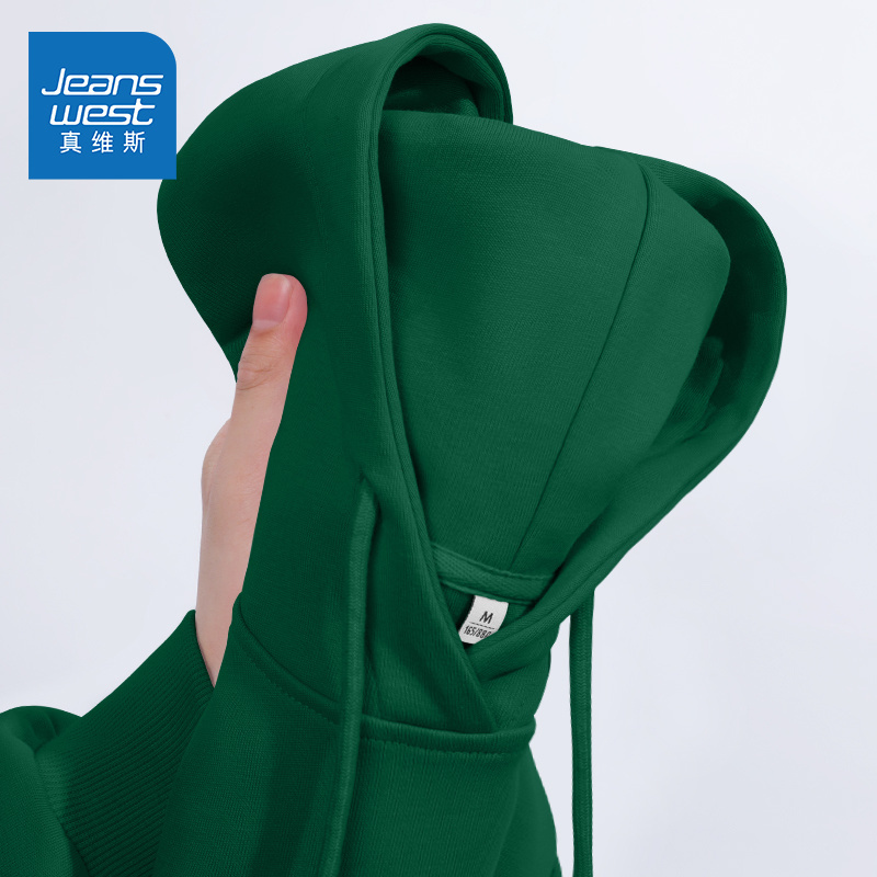Jeanswest Dark Green Hooded Sweatshirt for Women, Spring and Autumn 2026 New Thin Retro American-Style Loose Jacket Top Jeanswest Dark Green Hooded Sweatshirt for Women, Spring and Autumn 2026 New Thin Retro American-Style Loose Jacket Top