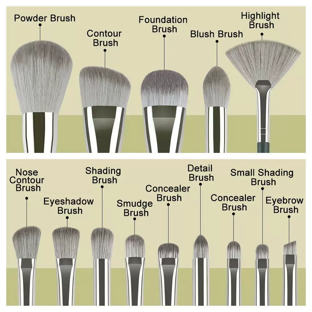 13/14PCS Makeup Brushes Soft Soft Soft Fluffy Eye Shadow Brush Con