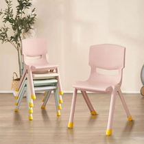 Haoer plastic stool thickened bench stackable back chair baby dining chair plastic chair household small stool powder