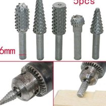 Woodworking rotary file wood carving knife woodworking file sanding head 5-piece electric file set woodworking di