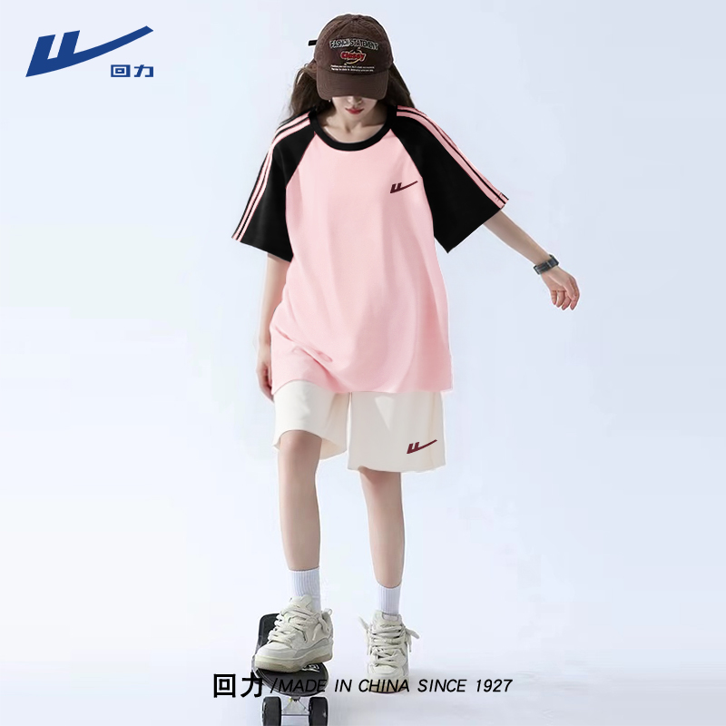 戦士スポーツスーツ女性夏2025新しいバドミントン夏服中学生女の子ランニングカジュアルショーツY