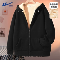 Флисовая черная цветная толстовка