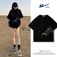 【С коротким рукавом】 черный (отметка на левой стороне ветвиного воробья)