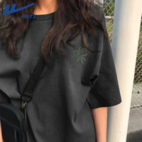 [100% чистый хлопок, одинаковый стиль для мужчин и женщин, повседневный и универсальный] Темно-серый (логотип Yazhu на груди)