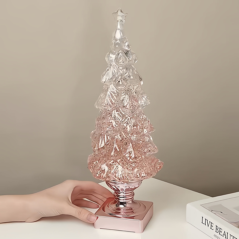 High-End Christmas Tree Ornaments, Luminous Crystal Table Decorations, Creative Christmas Atmosphere Decorations