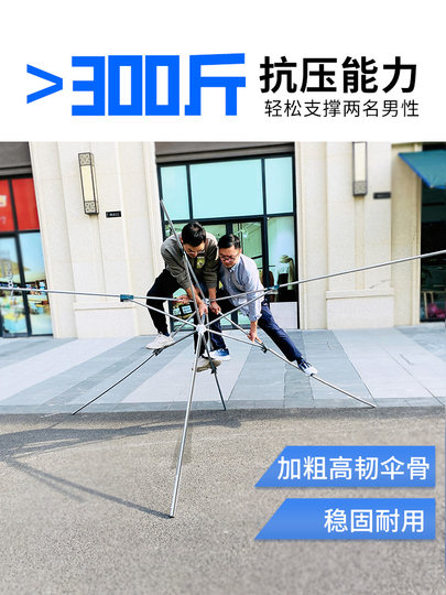 Sonnenschirm, abgeschrägter Regenschirm, Geschäft, kommerzielle Ladenfront, übergroßer Regenschirm, Außenstand, quadratisches, faltbares Dachvordach