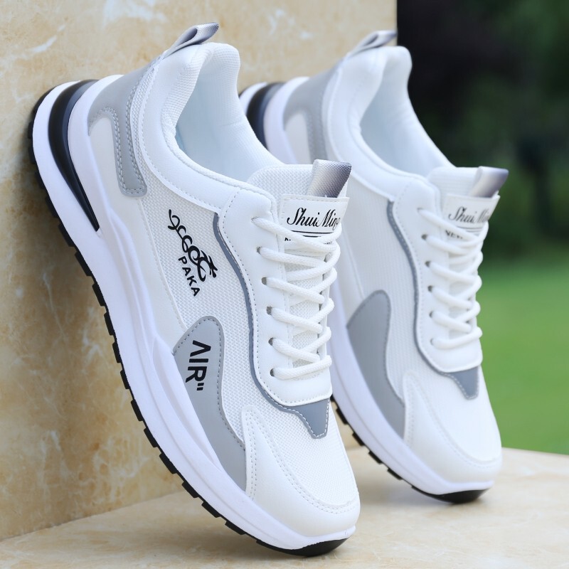 Qiao Zhou Brand Men's Shoes 2026 Spring New Sports Shoes Mesh Breathable Non-Slip Student Casual Running Travel Shoes Qiao Zhou Brand Men's Shoes 2026 Spring New Sports Shoes Mesh Breathable Non-Slip Student Casual Running Travel Shoes