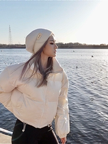 (BeiQiangYu) Thickened Super Heavy Industry Kendou European and American Style Casual Short Hot Girl Stand Collar Bread Down Jacket