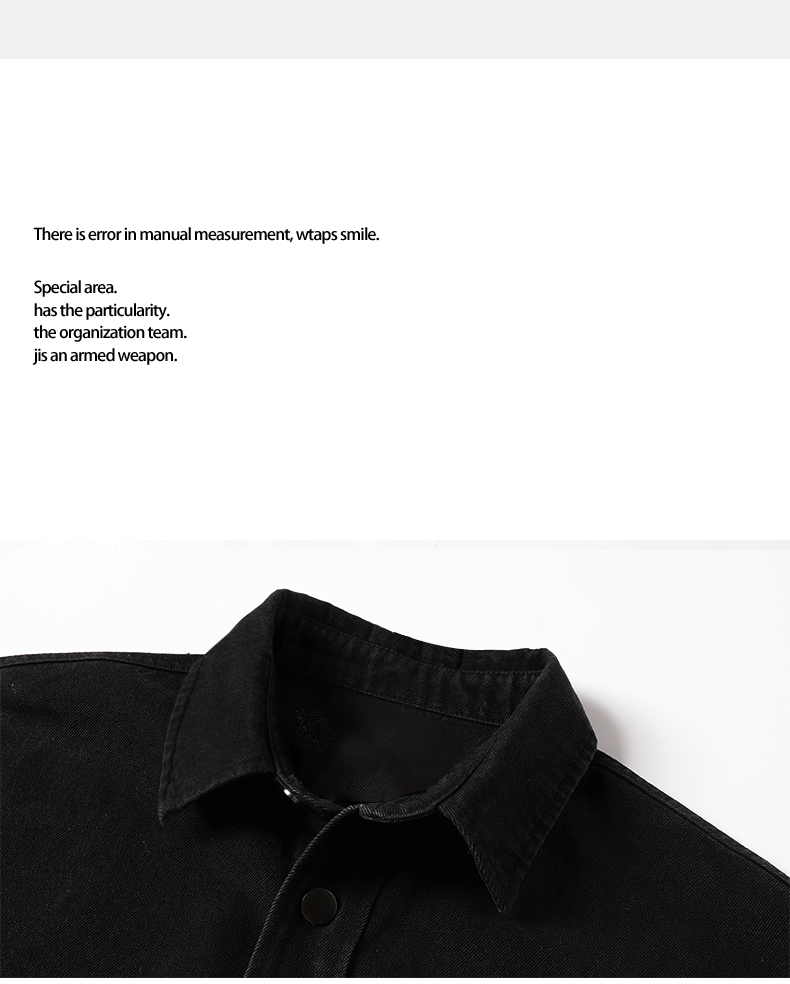 Джинсовая рубашка 【品牌折扣专区】visvim wings春秋新款休闲牛仔衬衫外套男女同款