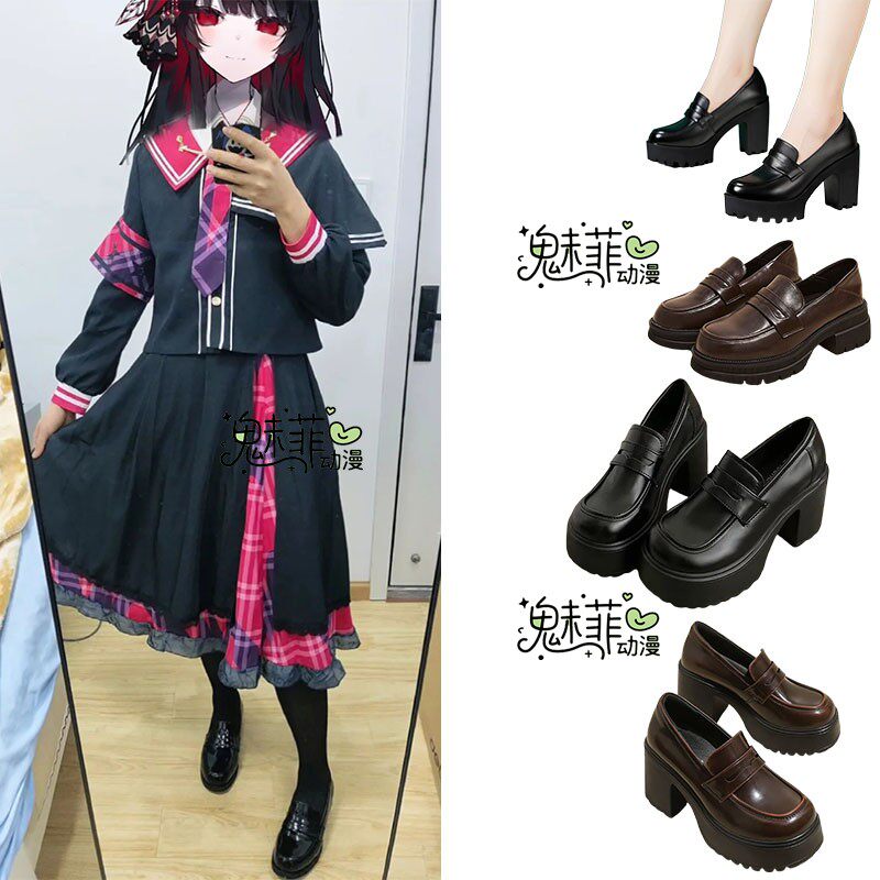 魔法少女的魔女审判 二阶堂希罗cos鞋万用增高cosplay漫展小皮鞋-淘宝Taobao | 天猫Tmall