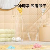 Bottle straw brush cleaning brush baby special childrens water cup gravity ball drinking tube cleaning artifact extended and small