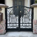 Кованые ворота, садовые ворота, забор, садовые ворота, кованые ворота в европейском стиле, двойные двери, деревенский сельский двор