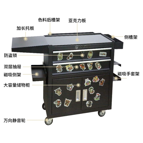 Рабочая татуировка, тележка для ящиков