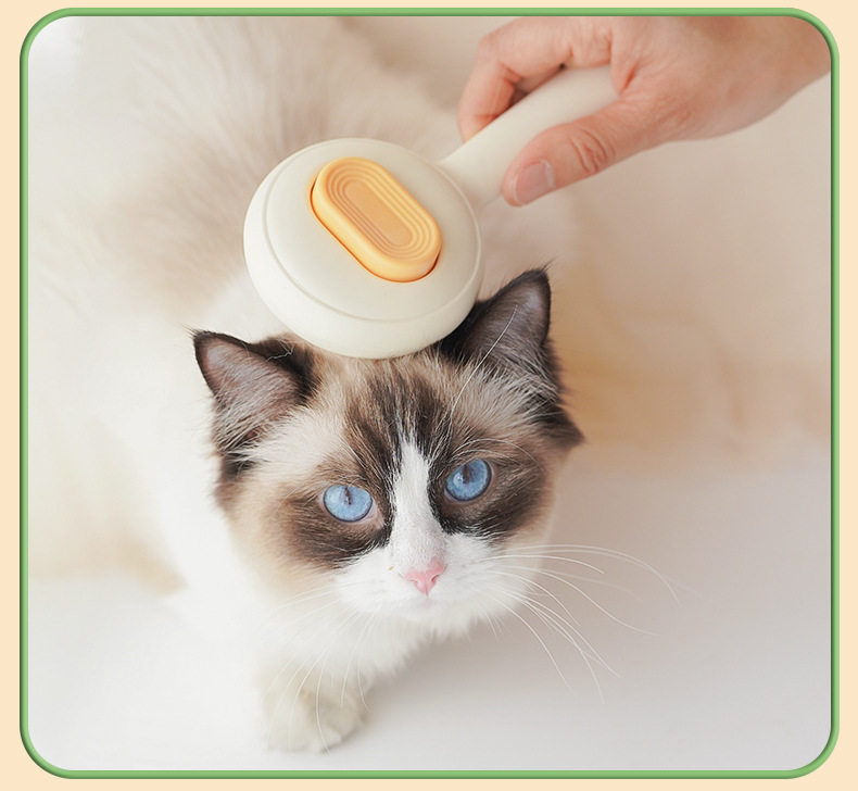 宠物祛毛自洁梳大按键一键除毛按摩祛浮毛针梳猫犬通用清洁美容梳插图11 宠物祛毛自洁梳大按键一键除毛按摩祛浮毛针梳猫犬通用清洁美容梳插图11