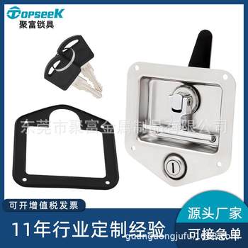 304 stainless steel tool box t-shaped lock special chassis folding lock van panel flat lock
