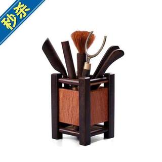 Clamp tea making tool tea cup clamp wood set 12 accessories floral tweezers pear tea clamp wooden cup jos fork