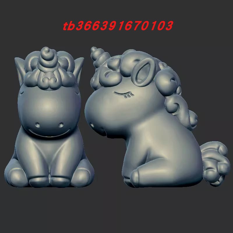 Unicorn 3D Stereo Sculpture Stl File Computer Carving Drawing 3D Printing Model 207
