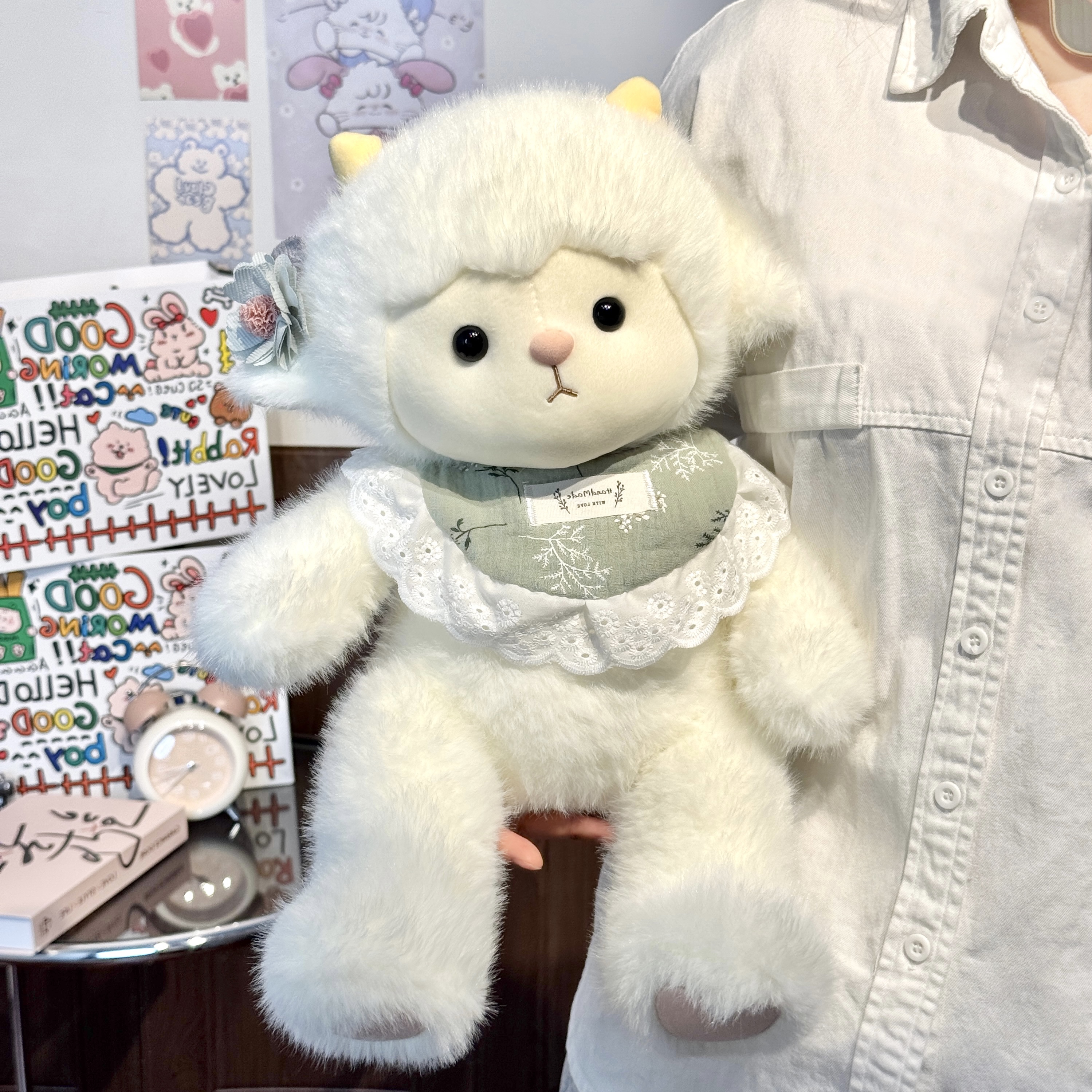 かわいい子羊の人形ぬいぐるみ男の子寝枕ベッド人形誕生日プレゼント女の子