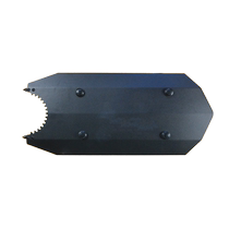 Thickened sawtooth metal aluminum alloy anti-riot shield with light anti-riot arm shield explosion-proof shield metal round shield