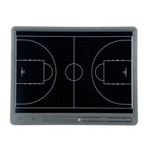 Ridon Basketball Tactical Board 15-inch Basketball Tactical Board Basketball Training Coach Game Command Formation Illustration Running Gray