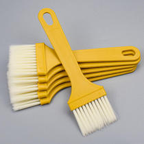 Brush yellow handle cleaning brush handle No. 4 brush non-shedding food barbecue brush plant paint brush plastic