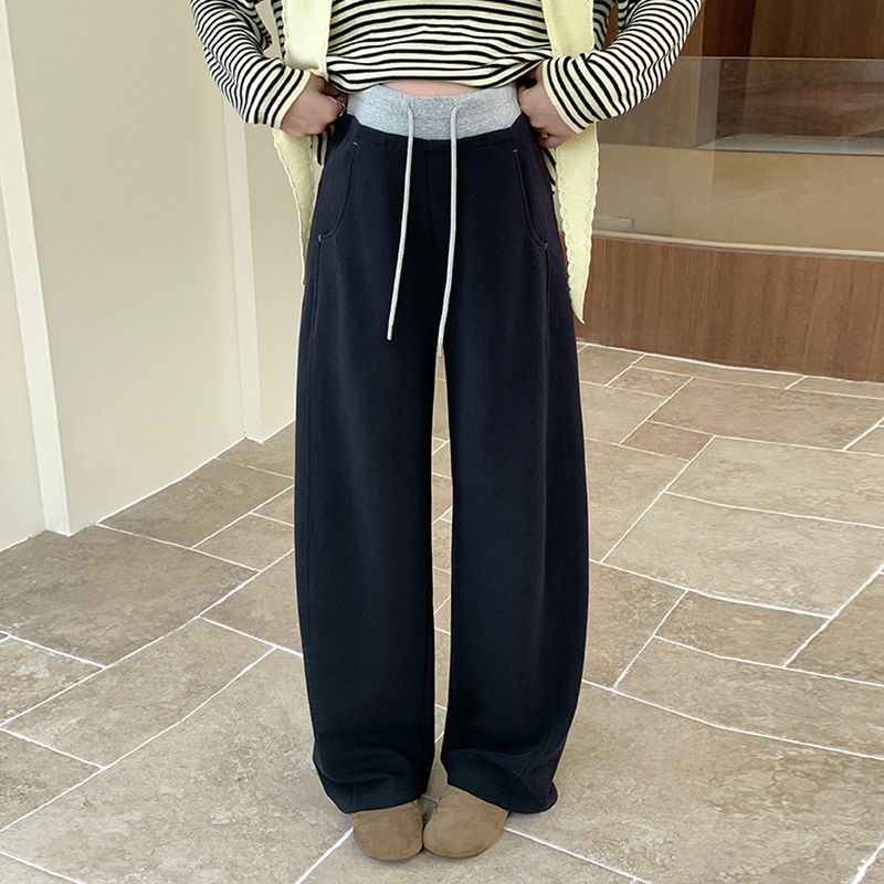 Maternity Pants 2026 Spring and Autumn New Style Curved Knit Drapey Soft Long Large Size Straight-Leg Pants Set for Pregnant Women in Autumn Maternity Pants 2026 Spring and Autumn New Style Curved Knit Drapey Soft Long Large Size Straight-Leg Pants Set for Pregnant Women in Autumn