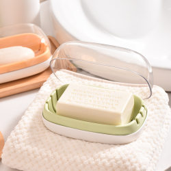 Portable Soap Box for Students Living on Campus ins Scandinavian Style Countertop Flip-Top Storage Box Student Soap Draining Box