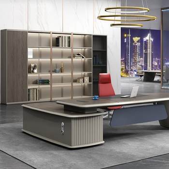 Office furniture documents qingshejing chairman's office cabinet hyz-0601 atmospheric wooden double opening book