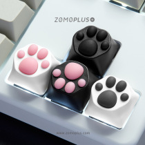ZOMO Cat Claw Meat Pad ABS Plastic Soft Rubber Simulation Aluminum Metal Translucent Personalized Mechanical Keyboard Keycap