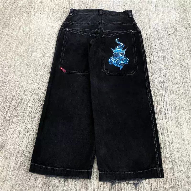 [Streetwear JNCO Jeans Y2k Hip Hop Cartoon Graphic Print Vint]