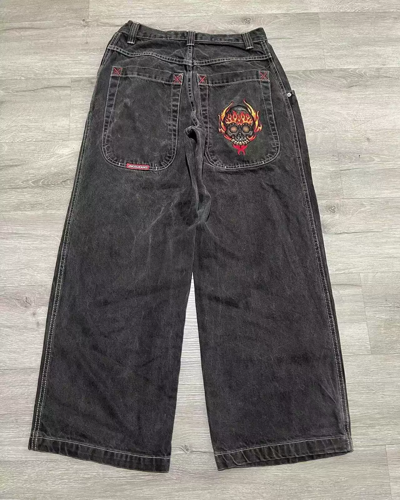 [Streetwear JNCO Jeans Y2k Hip Hop Cartoon Graphic Print Vint]