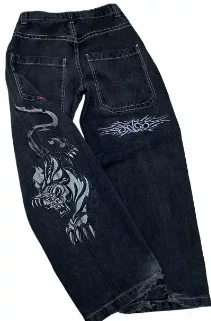 [Streetwear JNCO Jeans Y2k Hip Hop Cartoon Graphic Print Vint]