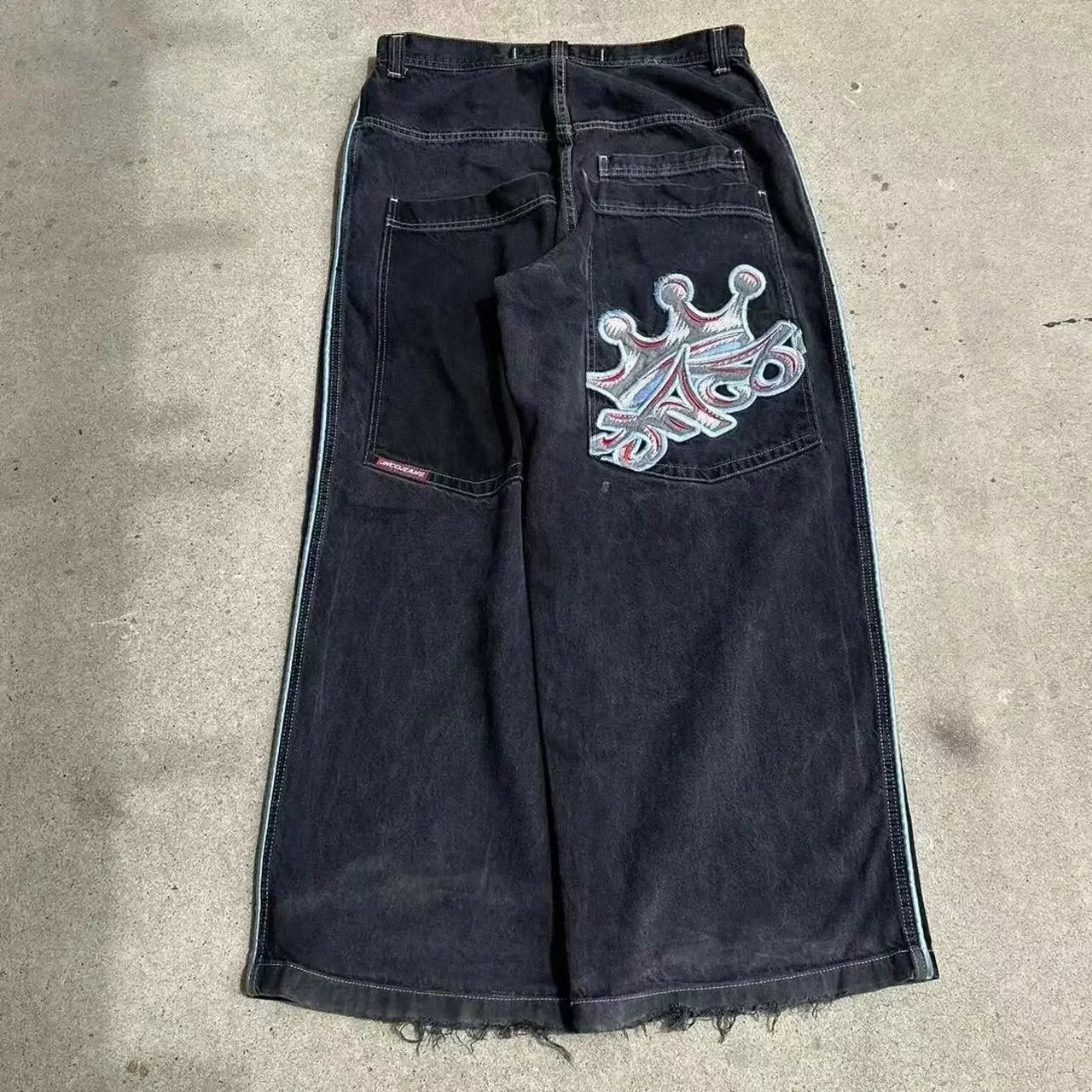 [Streetwear JNCO Jeans Y2k Hip Hop Cartoon Graphic Print Vint]