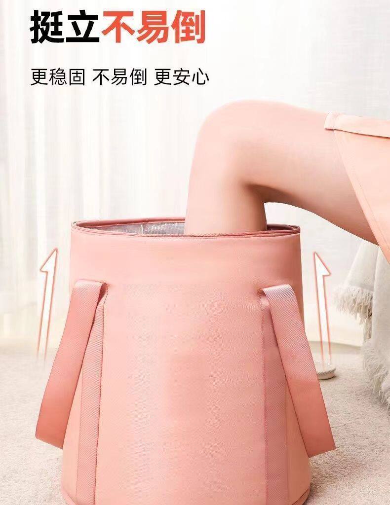 Ноги мешки ванной 可折叠泡脚桶过小腿家用泡脚袋便携足浴盆加高过膝保温泡脚专用桶